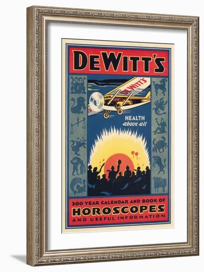 Dewitt's 200 Year Calendar and Horoscope Book-null-Framed Giclee Print