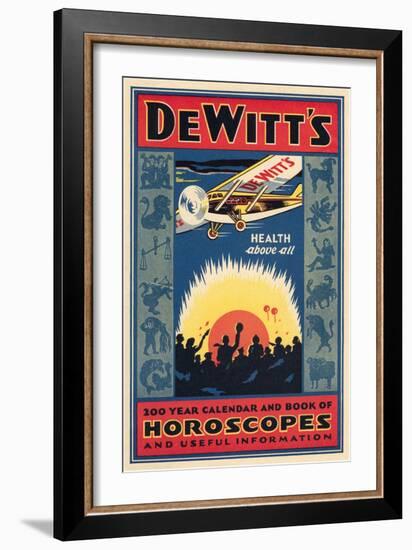 Dewitt's 200 Year Calendar and Horoscope Book-null-Framed Giclee Print