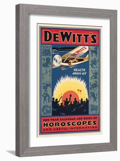 Dewitt's Horoscope Book-null-Framed Art Print