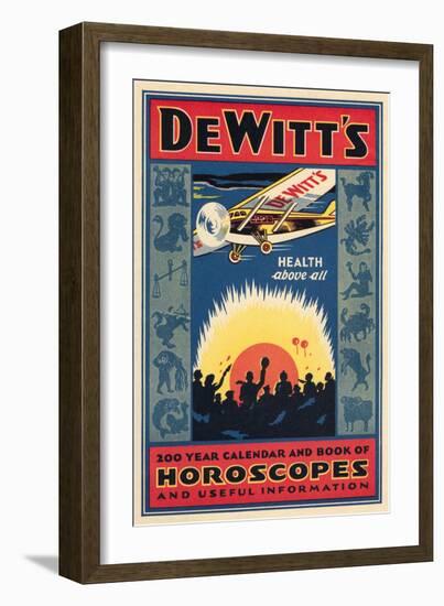 Dewitt's Horoscope Book-null-Framed Art Print