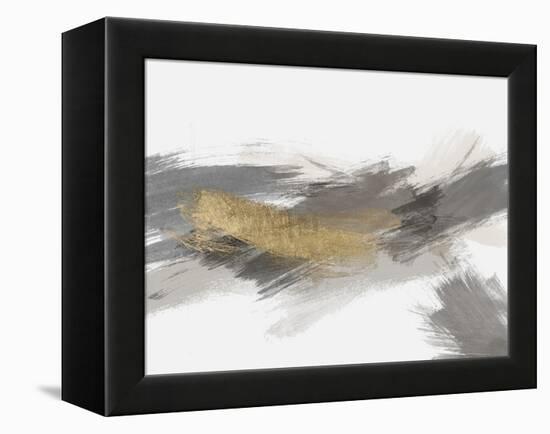 Dexterity 2 Gold-Denise Brown-Framed Stretched Canvas