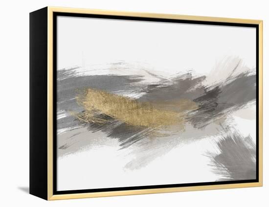 Dexterity 2 Gold-Denise Brown-Framed Stretched Canvas