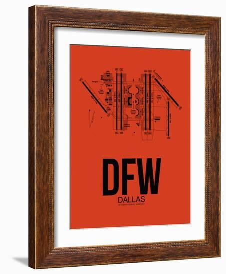 DFW Dallas Airport Orange-NaxArt-Framed Art Print