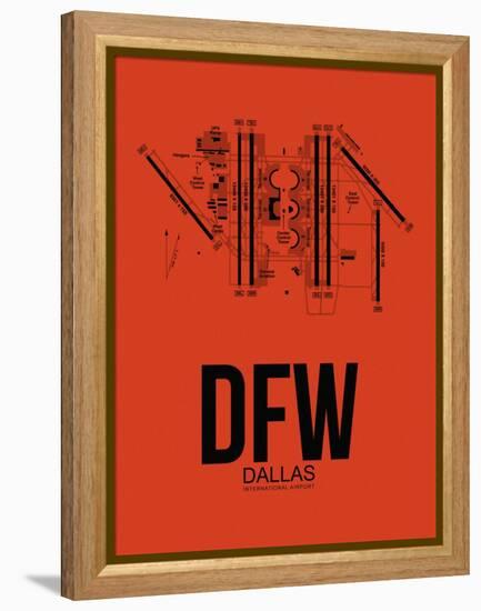 DFW Dallas Airport Orange-NaxArt-Framed Stretched Canvas