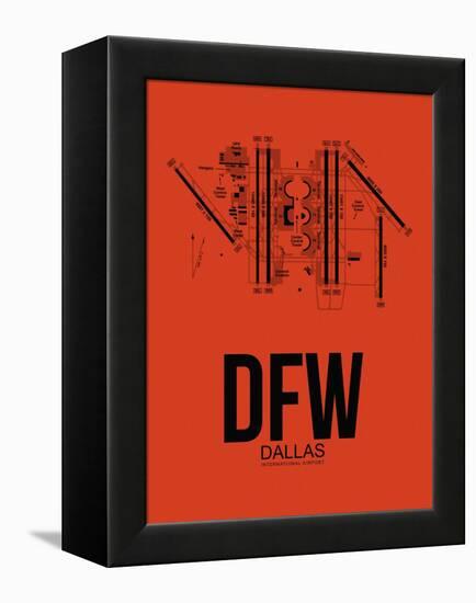 DFW Dallas Airport Orange-NaxArt-Framed Stretched Canvas
