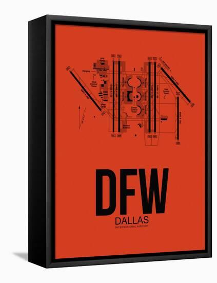 DFW Dallas Airport Orange-NaxArt-Framed Stretched Canvas