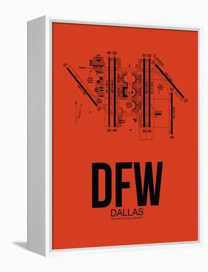 DFW Dallas Airport Orange-NaxArt-Framed Stretched Canvas