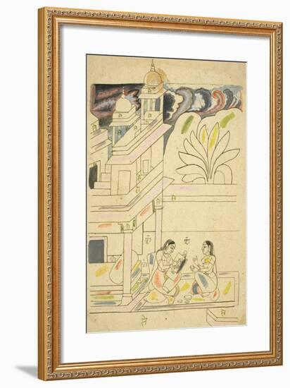 Dhanasri Ragini, 18th Century-null-Framed Giclee Print