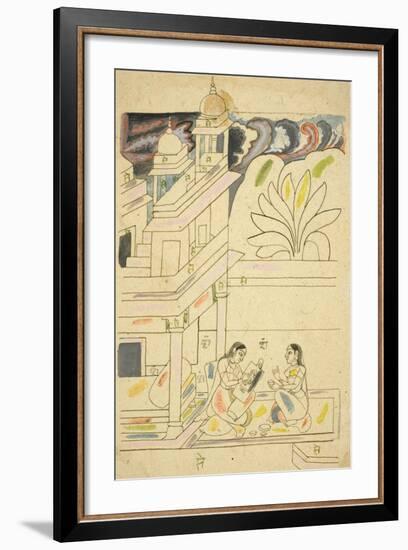 Dhanasri Ragini, 18th Century-null-Framed Giclee Print