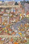 Flight of Sultan Bahadur During Humayun's 1535 Campaign in Gujarat, c.1590-Dharmdas-Premier Image Canvas
