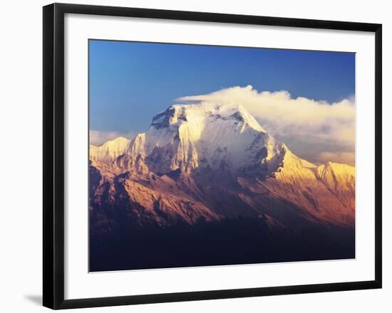 Dhaulagiri Himal Seen from Khopra, Annapurna Conservation Area, Dhawalagiri (Dhaulagiri), Nepal-Jochen Schlenker-Framed Photographic Print