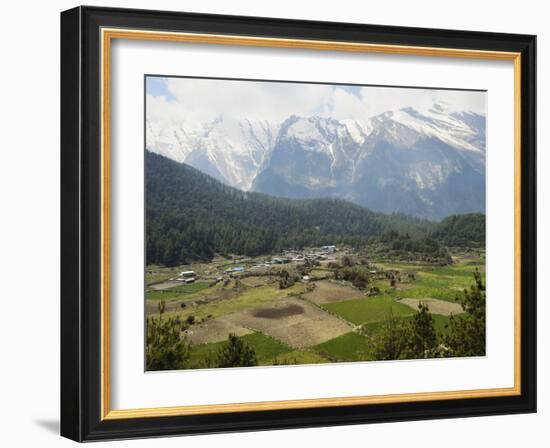Dhaulagiri Himal Seen from Titi, Annapurna Conservation Area, Dhawalagiri (Dhaulagiri), Nepal-Jochen Schlenker-Framed Photographic Print