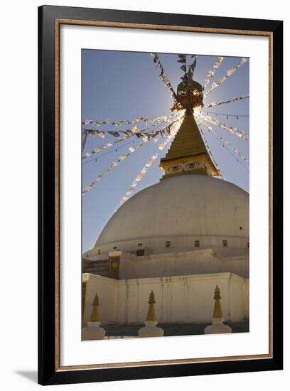 Dhodina Chorten Is Modeled on the Stupa of Boudhanath. Thimphu, Bhutan-Howie Garber-Framed Photographic Print