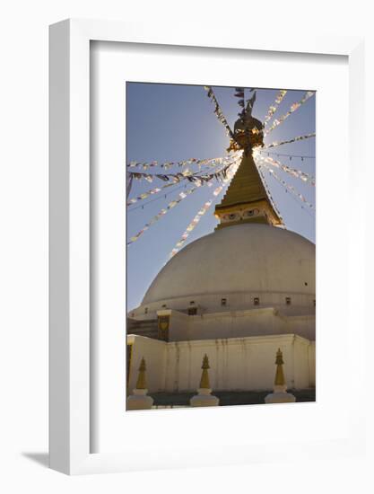 Dhodina Chorten Is Modeled on the Stupa of Boudhanath. Thimphu, Bhutan-Howie Garber-Framed Photographic Print