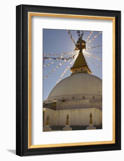 Dhodina Chorten Is Modeled on the Stupa of Boudhanath. Thimphu, Bhutan-Howie Garber-Framed Photographic Print