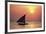 Dhow at Sunset-Lee Frost-Framed Giclee Print