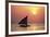 Dhow at Sunset-Lee Frost-Framed Giclee Print