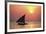 Dhow at Sunset-Lee Frost-Framed Giclee Print