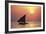 Dhow at Sunset-Lee Frost-Framed Giclee Print