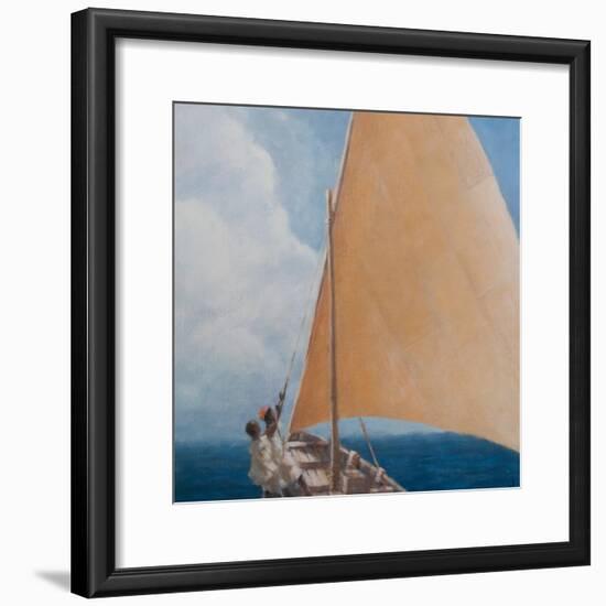 Dhow, Kilifi, 2012-Lincoln Seligman-Framed Premium Giclee Print