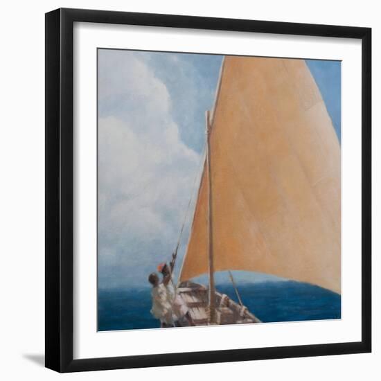 Dhow, Kilifi, 2012-Lincoln Seligman-Framed Premium Giclee Print