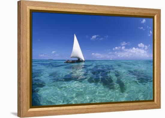 Dhow on Clear Seas-Paul Souders-Framed Premier Image Canvas