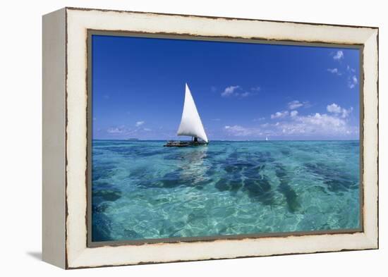 Dhow on Clear Seas-Paul Souders-Framed Premier Image Canvas