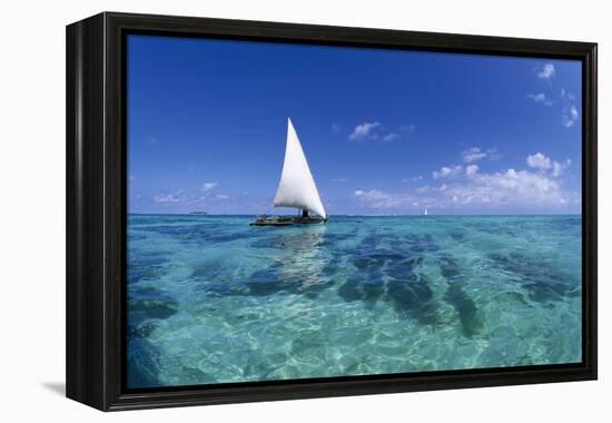 Dhow on Clear Seas-Paul Souders-Framed Premier Image Canvas