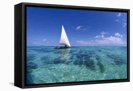 Dhow on Clear Seas-Paul Souders-Framed Premier Image Canvas