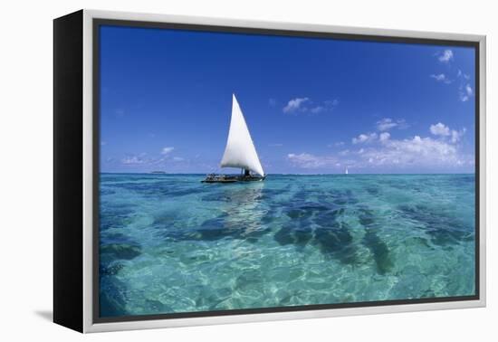 Dhow on Clear Seas-Paul Souders-Framed Premier Image Canvas