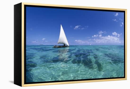 Dhow on Clear Seas-Paul Souders-Framed Premier Image Canvas