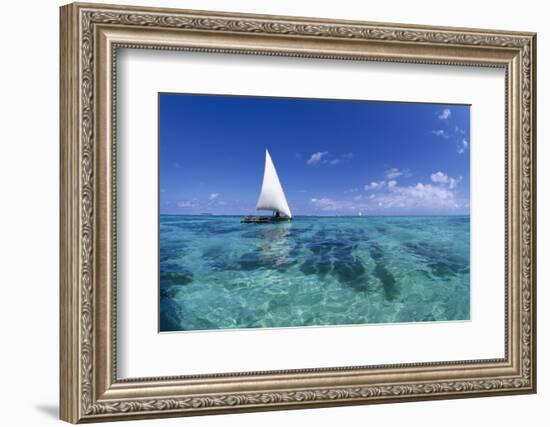 Dhow on Clear Seas-Paul Souders-Framed Photographic Print