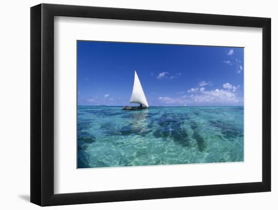 Dhow on Clear Seas-Paul Souders-Framed Photographic Print