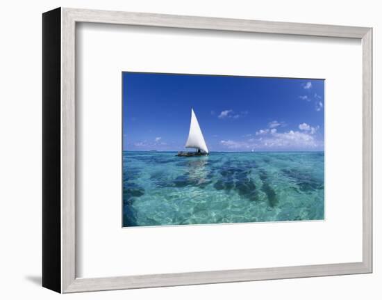 Dhow on Clear Seas-Paul Souders-Framed Photographic Print