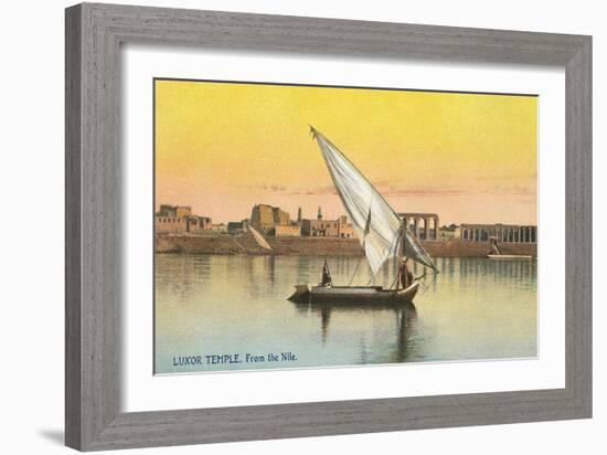 Dhow on the Nile by Luxor-null-Framed Premium Giclee Print