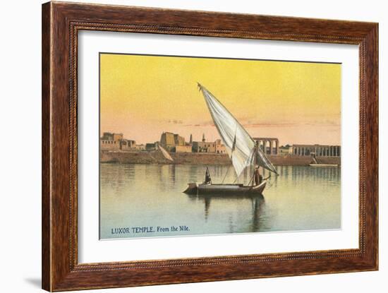 Dhow on the Nile by Luxor-null-Framed Premium Giclee Print