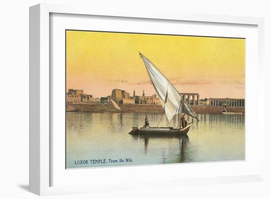 Dhow on the Nile by Luxor-null-Framed Premium Giclee Print