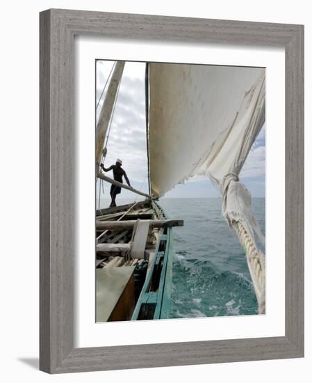 Dhow, Pangani, Near Tanga, Tanzania, East Africa, Africa-Groenendijk Peter-Framed Photographic Print