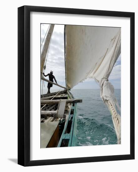 Dhow, Pangani, Near Tanga, Tanzania, East Africa, Africa-Groenendijk Peter-Framed Photographic Print