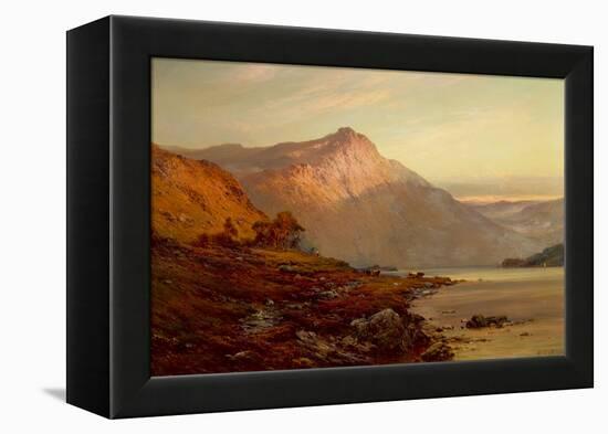 Dhu Loch near Balmoral-Alfred de Breanski-Framed Premier Image Canvas