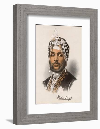 Dhuleep Singh Briefly the Sikh Maharaja of Lahore-null-Framed Photographic Print