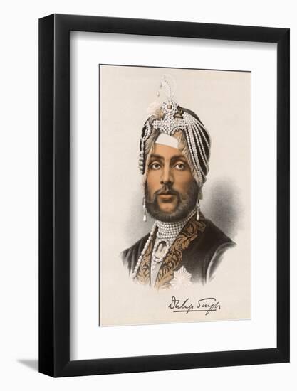 Dhuleep Singh Briefly the Sikh Maharaja of Lahore-null-Framed Photographic Print