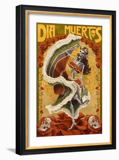 Dia De Los Muertos-Lantern Press-Framed Art Print