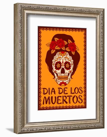 Dia de Los Muetros-null-Framed Art Print