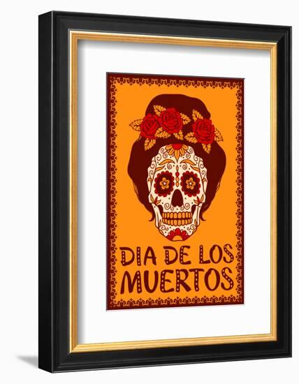 Dia de Los Muetros-null-Framed Art Print