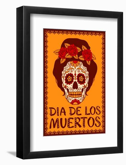 Dia de Los Muetros-null-Framed Art Print