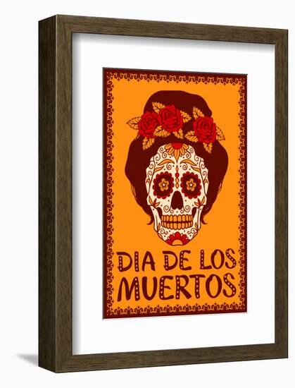 Dia de Los Muetros-null-Framed Art Print