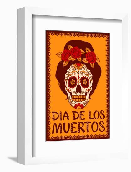 Dia de Los Muetros-null-Framed Art Print