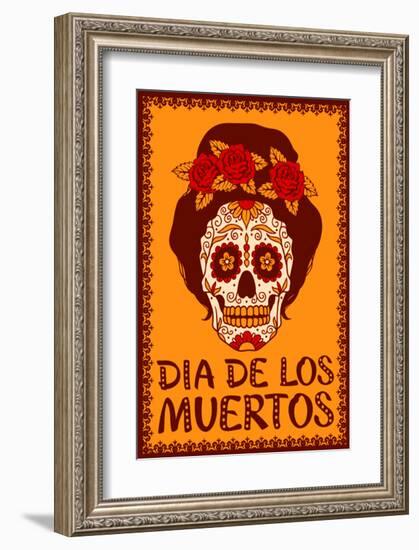 Dia de Los Muetros-null-Framed Art Print