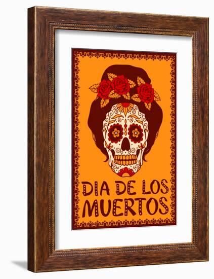 Dia de Los Muetros-null-Framed Art Print